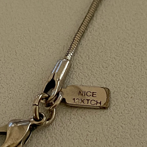 NICE 18KTCH Necklace and Ring Set - Picture 10 of 11